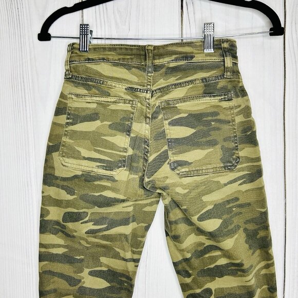 Lucky Brand Womens Camo Jeans Mid-Rise Ava Slim Size 0/25 (25" x 26") Ankle - Picture 8 of 9